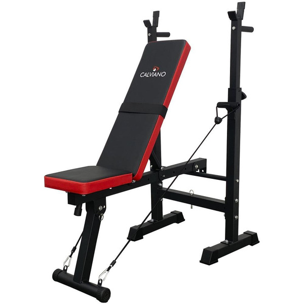 Скамья спортивная Calviano 1008 (red+black)
