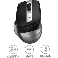Мышь A4Tech Fstyler FB35C (серый/черный)
