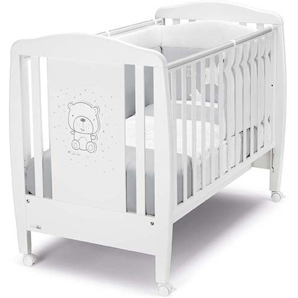 Кроватка детская CAM LETTINO ORSO, TEDDY GREY G254 (группа 0/3), Тедди серый, белый