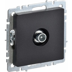 Розетка телевизионная IEK Brite РТВ10-0-БрЧ