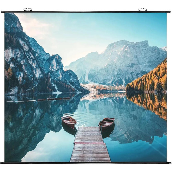 Проектор Cactus CS-M1.SG + Экран CS-PSRM-180X180-BK