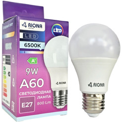 Лампочка RIONA Lighting LED-M A60 9W 6500K E27