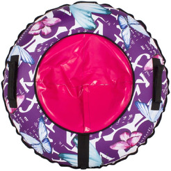Тюбинг-ватрушка Snowstorm BZ-90 Butterfly / W112869 (90см, фиолетовый/розовый)