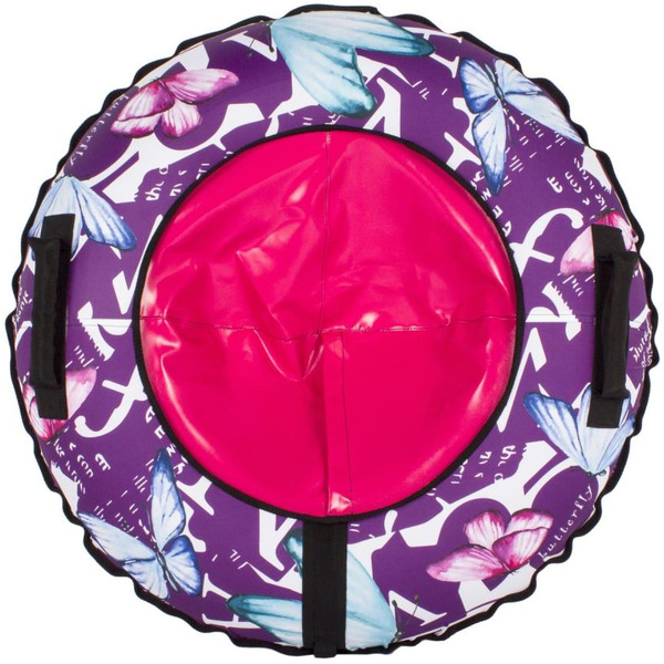 Тюбинг-ватрушка Snowstorm BZ-90 Butterfly / W112869 (90см, фиолетовый/розовый)