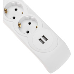 Сетевой фильтр Kranz 13-4700 3м (5 розеток) белый