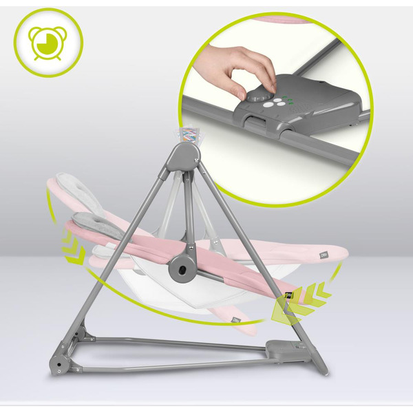 Качели Lionelo Otto Baby (розовый)