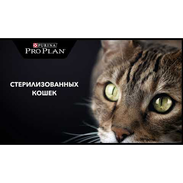 Сухой корм для кошек Pro Plan Sterilised с лососем (400г)