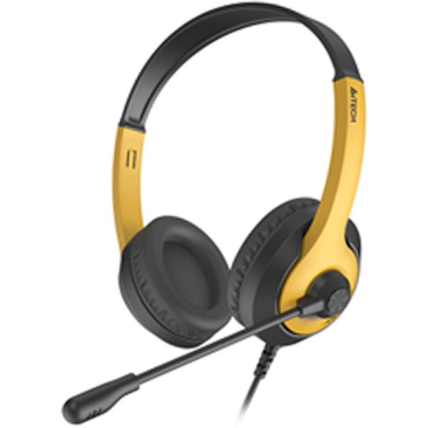 Наушники A4Tech Fstyler FH100U (черный/желтый)