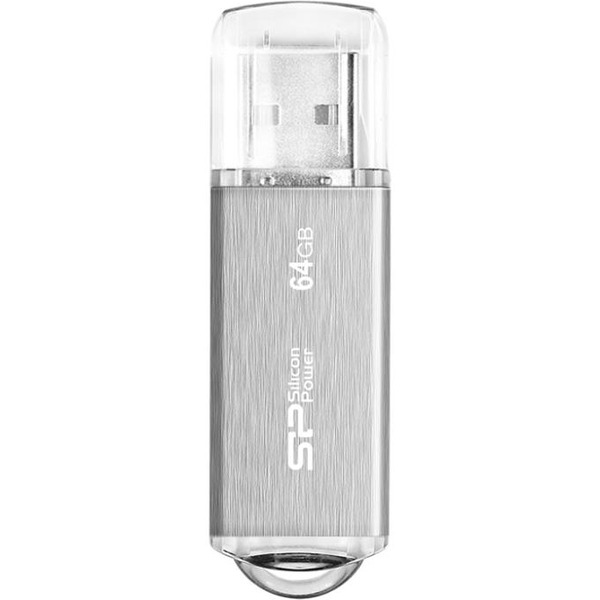 USB Flash Silicon-Power Ultima II I-Series Silver 64 Гб (SP064GBUF2M01V1S)