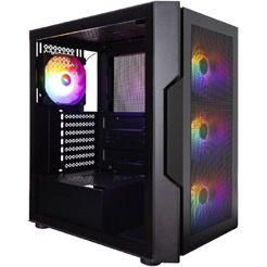 Корпус 1stPlayer T7-P T7-P-BK-4F7 (черный)