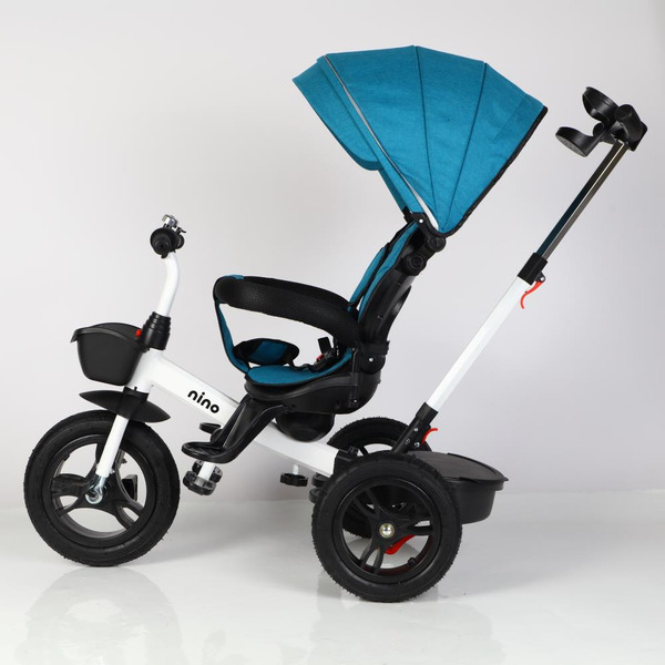 Трехколесный велосипед с ручкой NINO 6688 (зеленый)