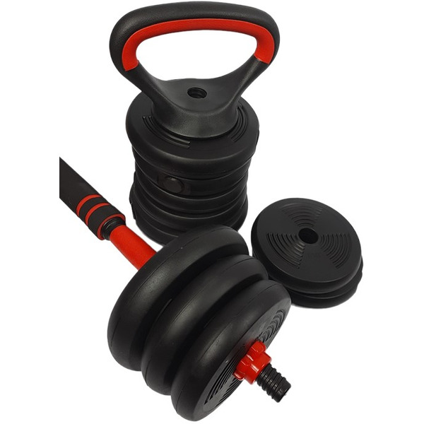 Набор гантелей AMETIST со штангой и гирями 6в1 30 кг