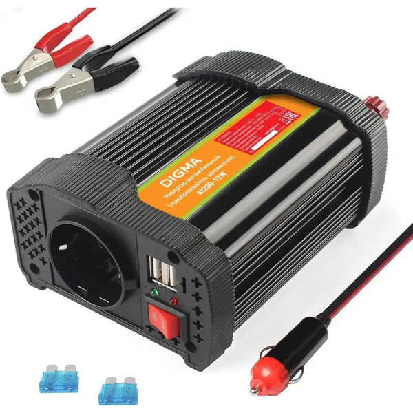Автомобильный инвертор Digma AI200-12W