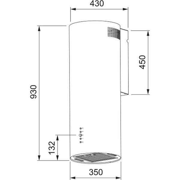 Кухонная вытяжка FRANKE AXIS BK 35 черный 335.0706.918