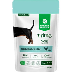 Влажный корм для собак Nature's Protection Prime Weight Control Кусочки в соусе курица, белая рыба (12x85г)