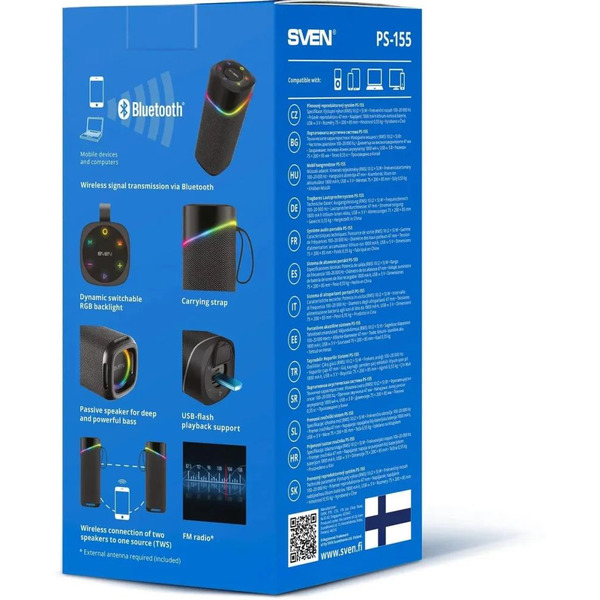 Портативная беспроводная колонка SVEN PS-155