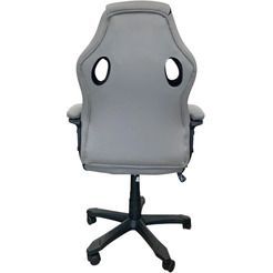 Кресло офисное SITUP Luna chrome (экокожа Grey / сетка Black)