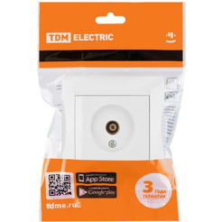 Розетка телевизионная TDM Лама SQ1815-0017