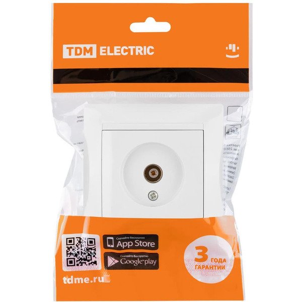 Розетка телевизионная TDM Лама SQ1815-0017