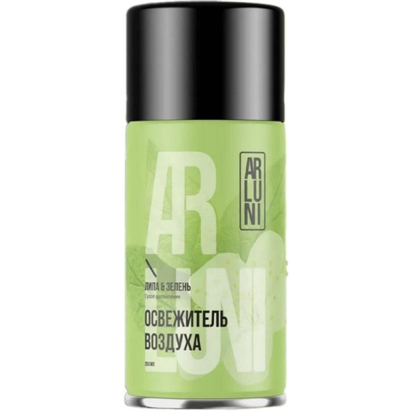 Освежитель воздуха ARLUNI Автоматик липа & зелень, 250 мл (сменный аэрозольный баллон)