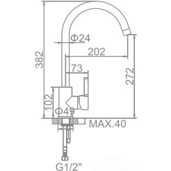 Смеситель Ledeme L4299W (белый)