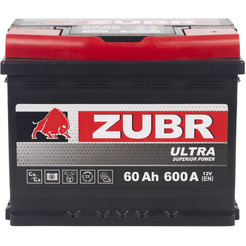 Автомобильный аккумулятор Zubr Ultra R+ 60 А/ч ZU600S