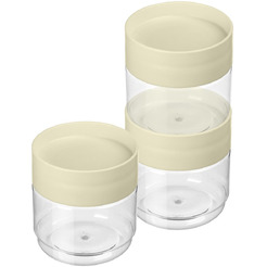 Комплект емкостей для сыпучих продуктов IDILAND Asti 221102925/01 (светло-бежевый)