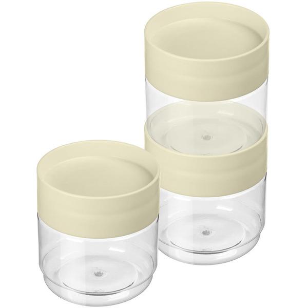 Комплект емкостей для сыпучих продуктов IDILAND Asti 221102925/01 (светло-бежевый)