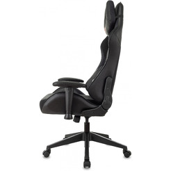 Кресло игровое Бюрократ Zombie VIKING 4 AERO Edition ткань/экокожа, черный