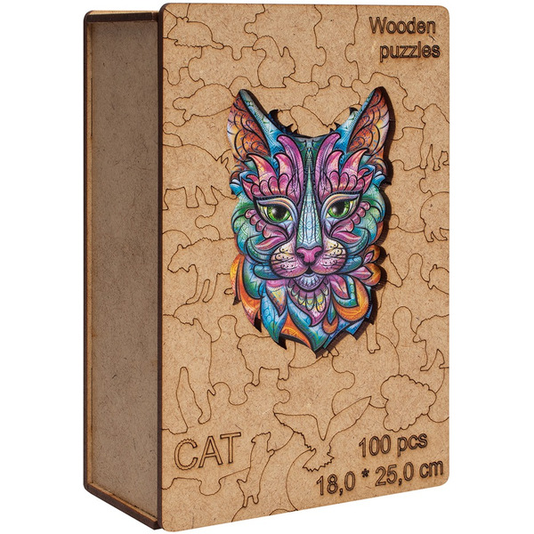 Сувенирный пазл MASTER WOOD Кот SWPC