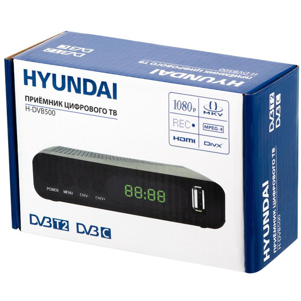 Приемник цифрового ТВ Hyundai H-DVB500