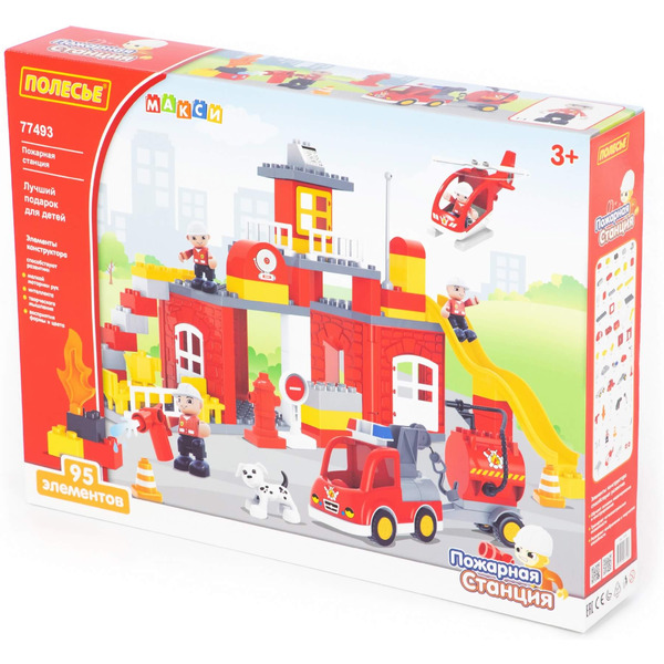 Конструктор Полесье 77493 Пожарная станция