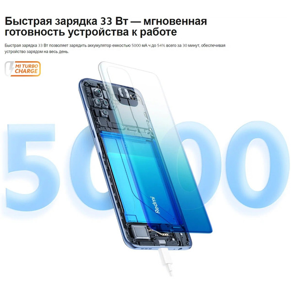 Телефон GSM Xiaomi Redmi Note 10S 6GB/64GB без NFC Onyx Gray EU