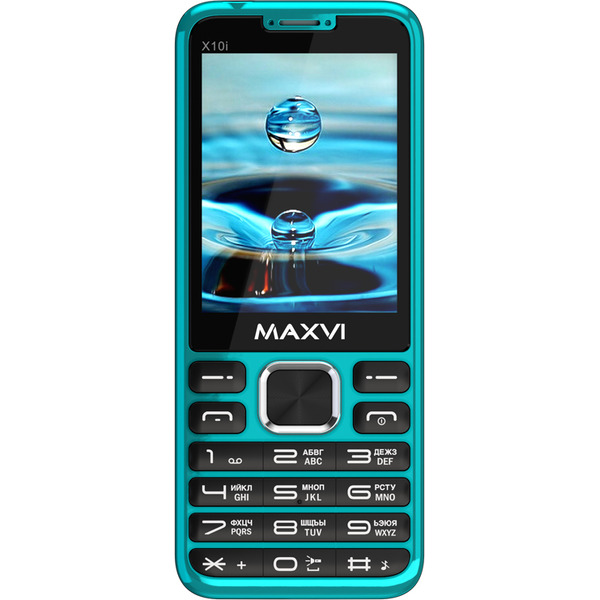 Мобильный телефон Maxvi X10i +ЗУ WC-112 (голубой)