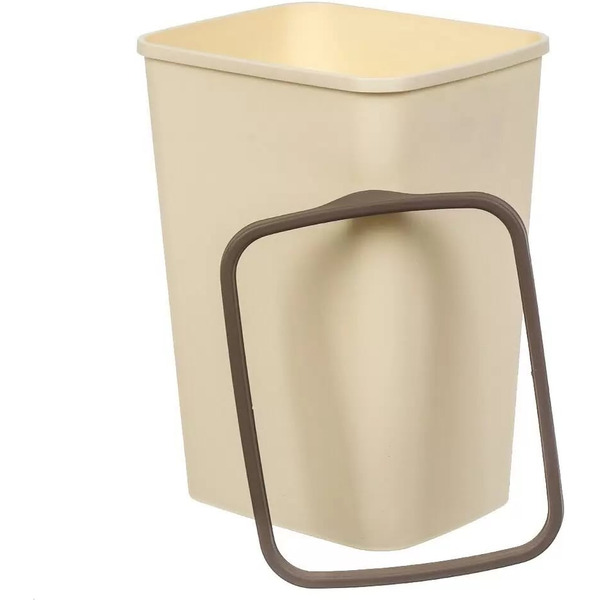 Ведро для мусора с фиксатором BRADEX Tandem 842226 (слоновая кость/шоколад, 20 л)