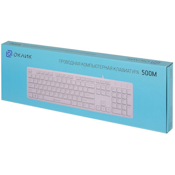 Клавиатура Oklick 500M (белый)