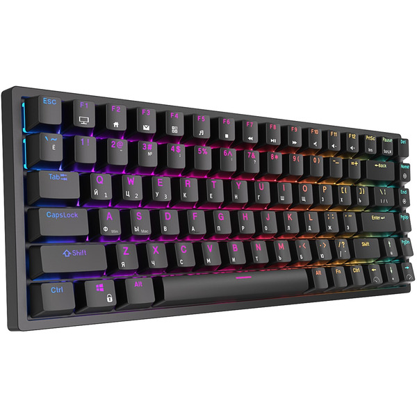 Клавиатура Royal Kludge RK84 RGB (черный, RK Red)