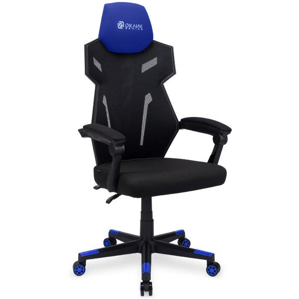 Игровое кресло Оклик 111G (черный/синий)