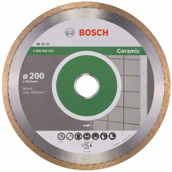 Алмазный отрезной диск Bosch Standard for Ceramic прямой 2.608.602.537