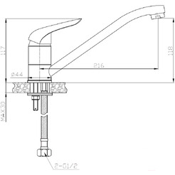 Смеситель AV Engineering AVKOR4-A138-212