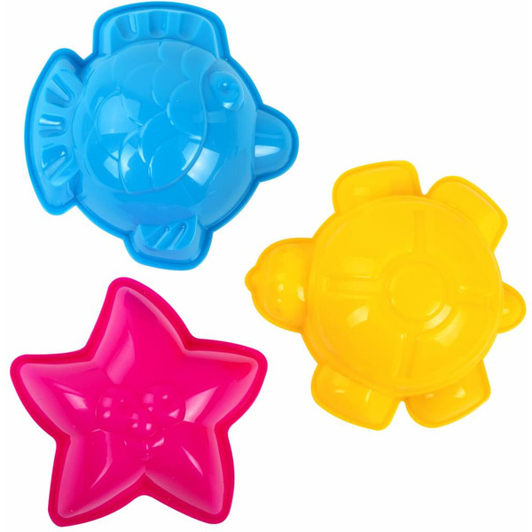 Кинетический песок BRAUBERG 665480 (песочный, 3000 г, 3 формочки, лопатка, грабли, ведро)