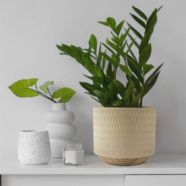 Кашпо Mandarin Decor Често P18C23104B-12milk (молочный)