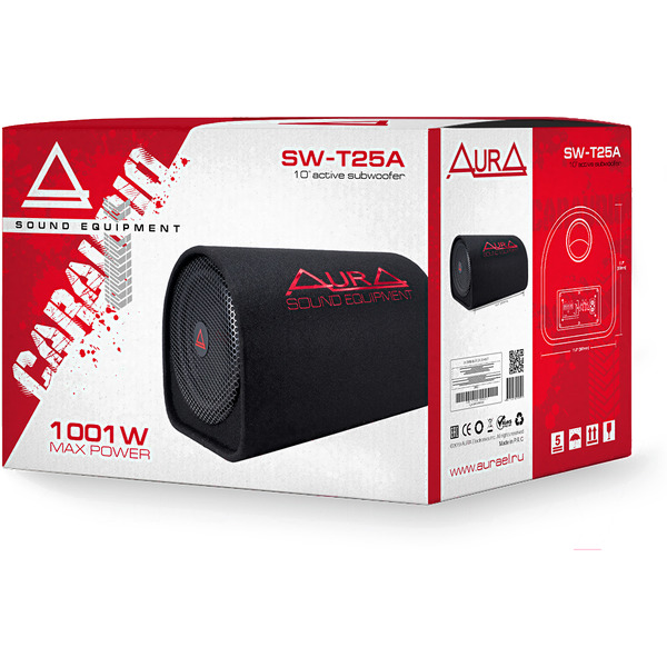 Корпусной активный сабвуфер Aura SW-T25A
