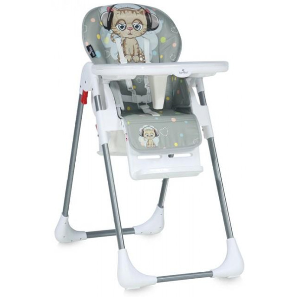 Стульчик для кормления LORELLI TUTTI FRUTTI GREY CURT KITTEN