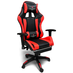 Вибромассажное кресло Calviano 1585 (черно-красное)