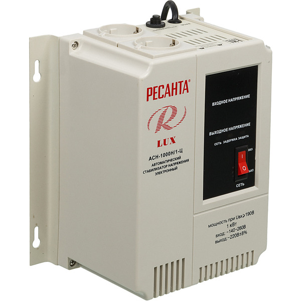 Стаблизатор напряжения Ресанта Lux АСН-1000Н/1-Ц (63/6/14)