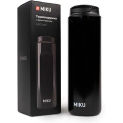 Термокружка с френч-прессом MIKU TH-MGFP-480B (черный)