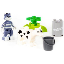 Конструктор Полесье Макси Простоквашино. Матроскин с коровой Муркой 23333
