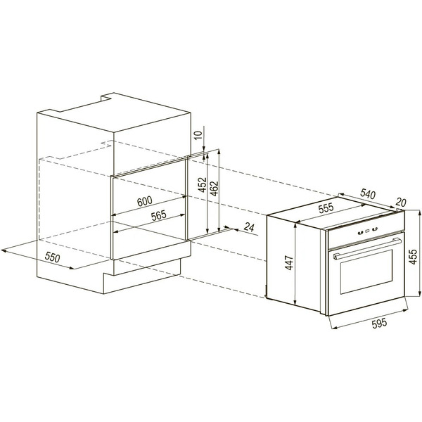 Встраиваемый винный шкаф Krona BADEN 45/24 BL (KRWF001)