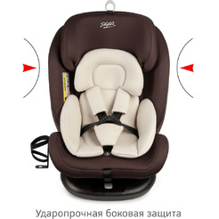 Автокресло Siger Престиж Isofix Lux KRES3946 (шоколад)